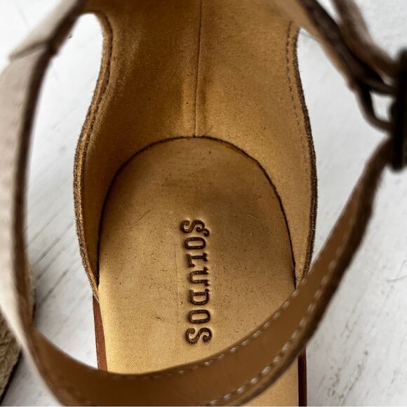 Soludos Capri Blush Espadrille block heel sandal size 9 - Picture 8 of 13